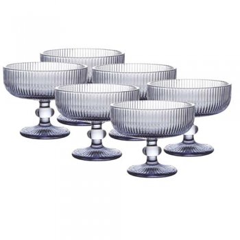 88322-TAÇAS SOBREMESA VERSALHES AZUL 6PÇ