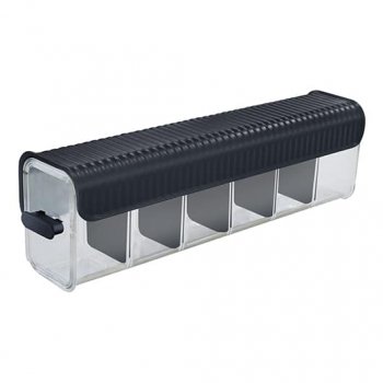 ORGANIZADOR TIPO GAVETA - TRANSPARENTE COM TAMPA PRETA