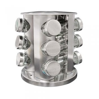 9021-PORTA CONDIMENTOS GIRATÓRIO 12PÇS