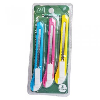 9803- ESTILETE MULTIUSO 3PÇS COLOR