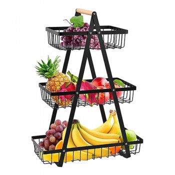 10053 - FRUTEIRA DE MESA C/3 PRATELEIRAS