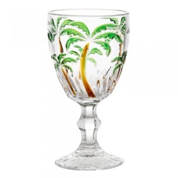 88104-TAÇA PALM TREE COLOR 350ML 6PÇS