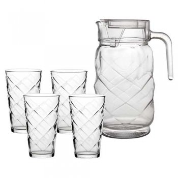 88482-JG DE JARRA E COPOS 5 PÇS VITRAGE