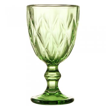 88572-TAÇAS DIAMANTE VERDE 260ML 6 PÇS