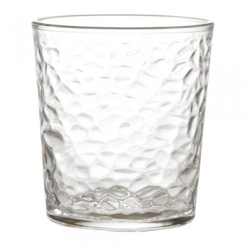 88588-COPO 360ML CLEAR MARTELADO 6 PCS