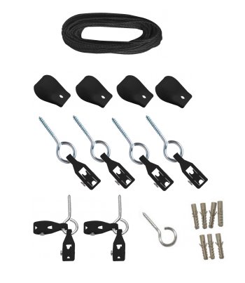 Jogo Completo V.Teto c/Corda PE  Black