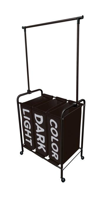 Arara Multi c/ Dispensers -  Black c/cesto preto