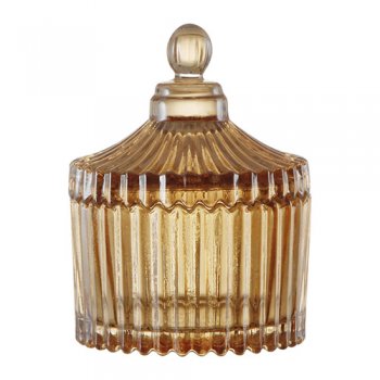 88592- POTICHE CRISTAL ÂMBAR