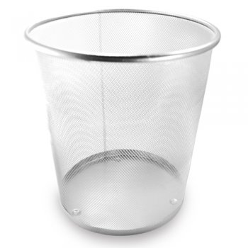 5872-LIXEIRA DE REDE PRATA M (METAL)