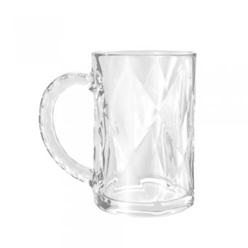 88070-CANECA DIAMOND CLEAR 6 PÇS 190ML