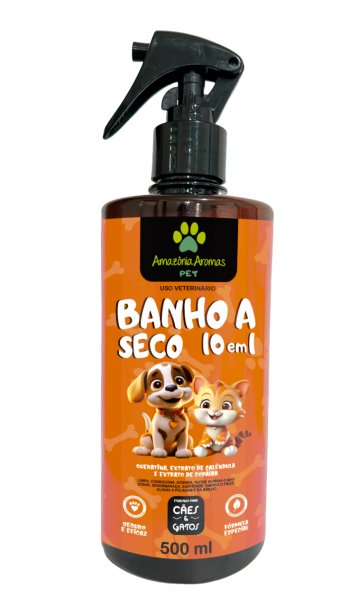 BANHO A SECO AMAZONIA AROMAS PET 500ML 10 EM 1