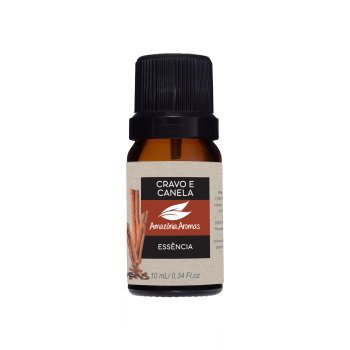 ESSÊNCIA OLEOSA AMAZONIA AROMAS 10ML CRAVO E CANELA