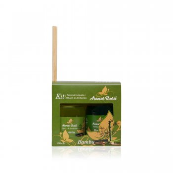 KIT AROMAS BRASIL DIFUSOR E SABONETE 250ML BAMBU