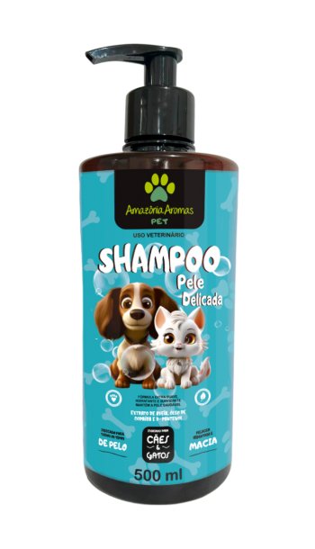 SHAMPOO AMAZONIA AROMAS PET 500ML PELE DELICADA