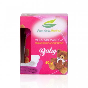 VELA PERFUMADA AMAZÔNIA AROMAS 60G BABY ROSA