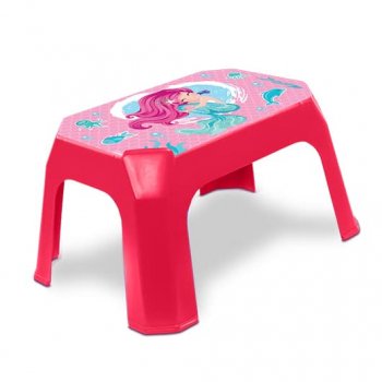 BANQUETA INFANTIL ROSA LABEL