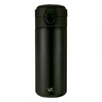 7919-GARRAFA TÉRMICA UNIQUE PRETA 300ML