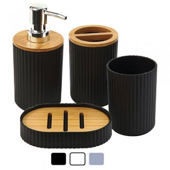 10231-CJ DE ACESSÓRIOS P/BANHEIRO 4PÇS