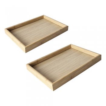 10772- CJ DE BANDEJAS NATURE 2PÇS