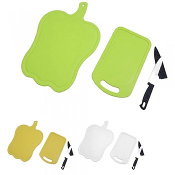 10937-KIT DE TÁBUA E FACA TROPICALE