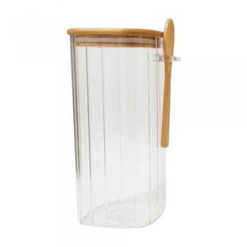 88505- POTE VIDR CANELAD 1300ML C/COLHER