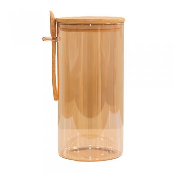 88508- POTE HERMÉT 1100ML AMBAR REDONDO