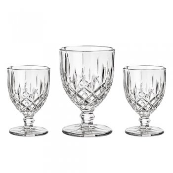 88746-CJ TAÇAS LOUVRE CLEAR 3PÇ 350ML