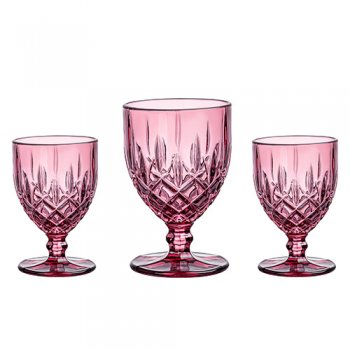 88747-CJ TAÇA LOUVRE AMETISTA 3PÇ 350ML