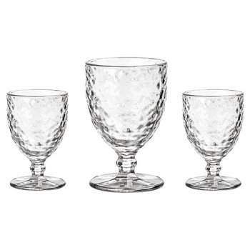88846-CJ TAÇAS MARTELADOS CLEAR 350ML 3P
