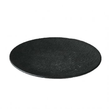 11068-PRATO RASO EFEITO PEDRA 20CM PRETO
