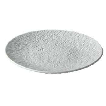 11071- PRATO RASO EFEIT PEDRA 25CM BRANC