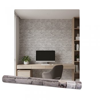 11365- PAPEL DE PAREDE ADESIV TIJOLO CIN
