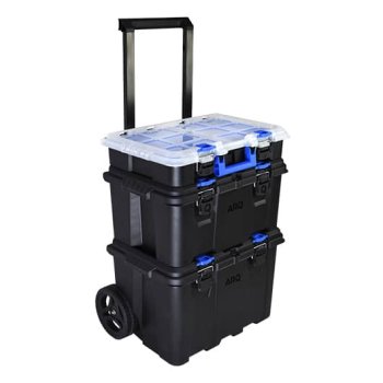 KIT CAIXA DE FERRAMENTAS MODULAR ULTRA BOX C RODAS 3 EM 1