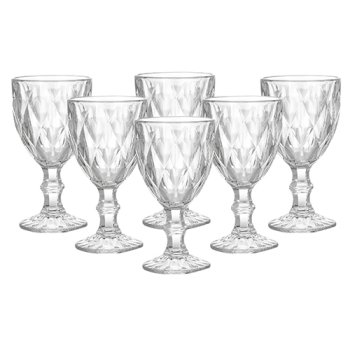 99001-TAÇA DIAMOND CLEAR 325ML 6PÇS