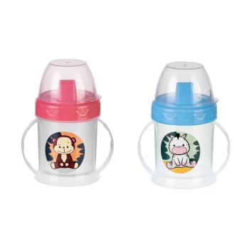 COPO KIDS C/ALÇA E SOBRE TAMPA 220ML (40UN)