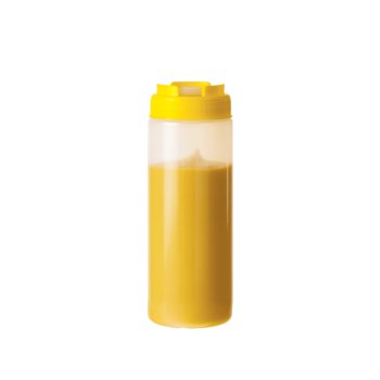 BISNAGA DOSADORA PROFISSIONAL LISA C/TPA AMARELA 600ML (30UN)