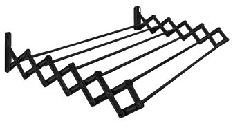 Varal Sanfonado  Aço - Black