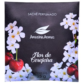 SACHÊ PERFUMADO AMAZÔNIA AROMAS 25G FLOR DE CEREJEIRA