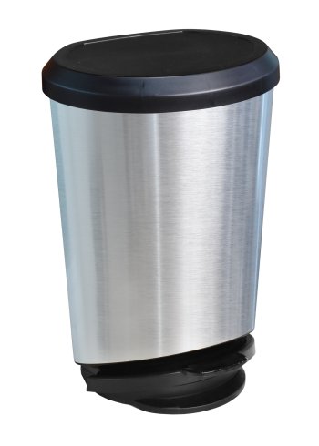 LIXEIRA C PEDAL LABEL INOX 10L